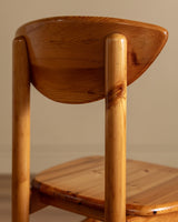 Set of 6 Pine Dining Chairs Manner of Rainer Daumiller, 1970's - Lone Fox