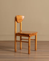 Set of 6 Pine Dining Chairs Manner of Rainer Daumiller, 1970's - Lone Fox