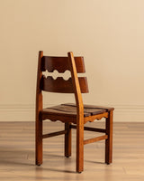 Set of 6 "Razor Blade" Oak Chairs, Attributed to Henning Kjaernulf, 1960's - Lone Fox