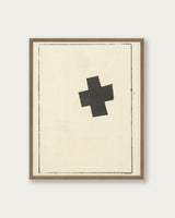 "Small Black Cross" Art Print - Lone Fox