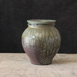 Soda Fired Celadon Vase 7-8" - Lone Fox
