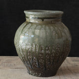 Soda Fired Celadon Vase 7-8" - Lone Fox