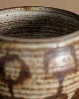 Studio Pottery Abstract Painted Planter, United States, 1970s - Lone Fox