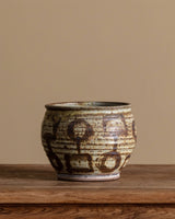 Studio Pottery Abstract Painted Planter, United States, 1970s - Lone Fox