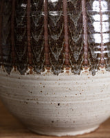 Studio Pottery Large Contrast Vase, Signed, United States, 1980s - Lone Fox