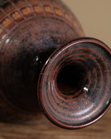 Studio Pottery Large Contrast Vase, Signed, United States, 1980s - Lone Fox
