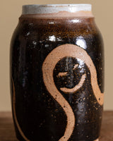 Studio Pottery Vase with Ghost Accents, Signed, United States, 1970s - Lone Fox