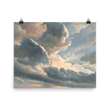 "Study of Clouds with a Sunset near Rome" Art Print - Lone Fox