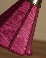 Swedish Brass Floor Lamp w/ Pink Silk Shades, 1950's - Lone Fox
