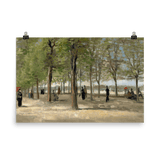 "Terrace in the Luxembourg Gardens" Art Print - Lone Fox