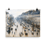"The Boulevard Montmartre on a Winter Morning" Art Print - Lone Fox
