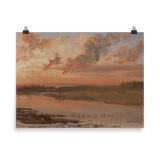 "The Elbe in the Evening" Art Print - Lone Fox