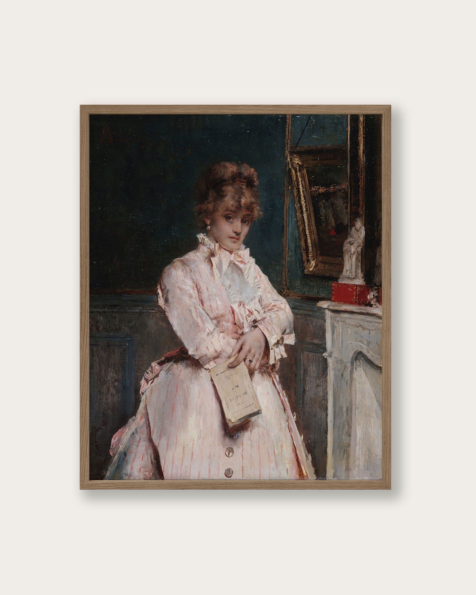 the painted pink dress The pink dress" Art Print – Lone Fox
