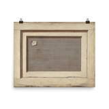 "The Reverse Of A Framed Painting" Art Print - Lone Fox