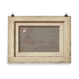 "The Reverse Of A Framed Painting" Art Print - Lone Fox
