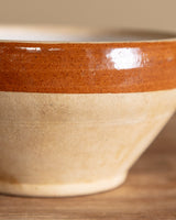Two - Tone Stoneware Salad Bowl, France, 1960's - Lone Fox