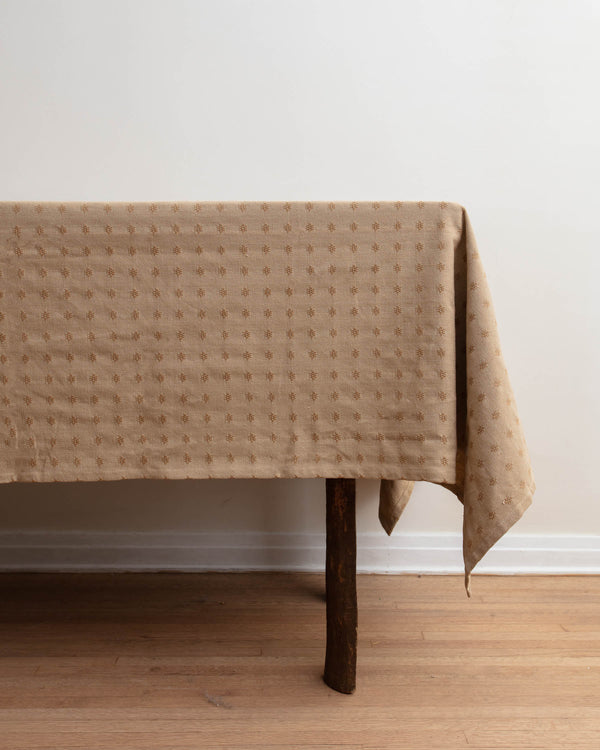 Umber Dobby Weave Tablecloth