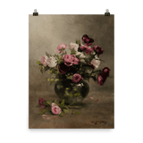 "Vase of Roses" Art Print - Lone Fox