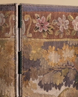Verdure - Style Needlepoint Tapestry Folding Screen, Europe, 1930's - Lone Fox