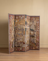 Verdure - Style Needlepoint Tapestry Folding Screen, Europe, 1930's - Lone Fox