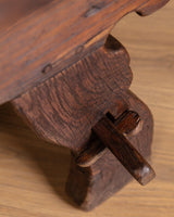 Wood Trestle Base Money Changer's Table, France, Early 20th Century - Lone Fox