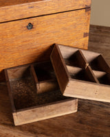 Wooden Box with Compartments, Early 20th Century - Lone Fox