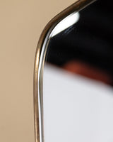 X-Large Tapered Brass Mirror 2, Italy, 1980s - Lone Fox