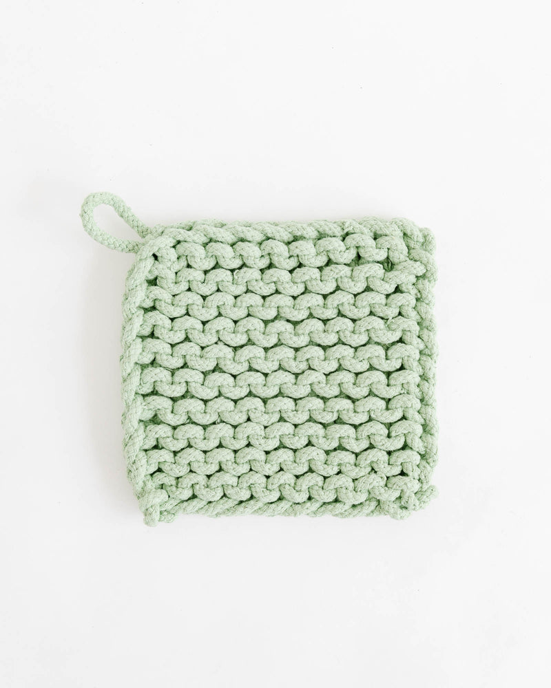 Crocheted Pot Holder- Citronella