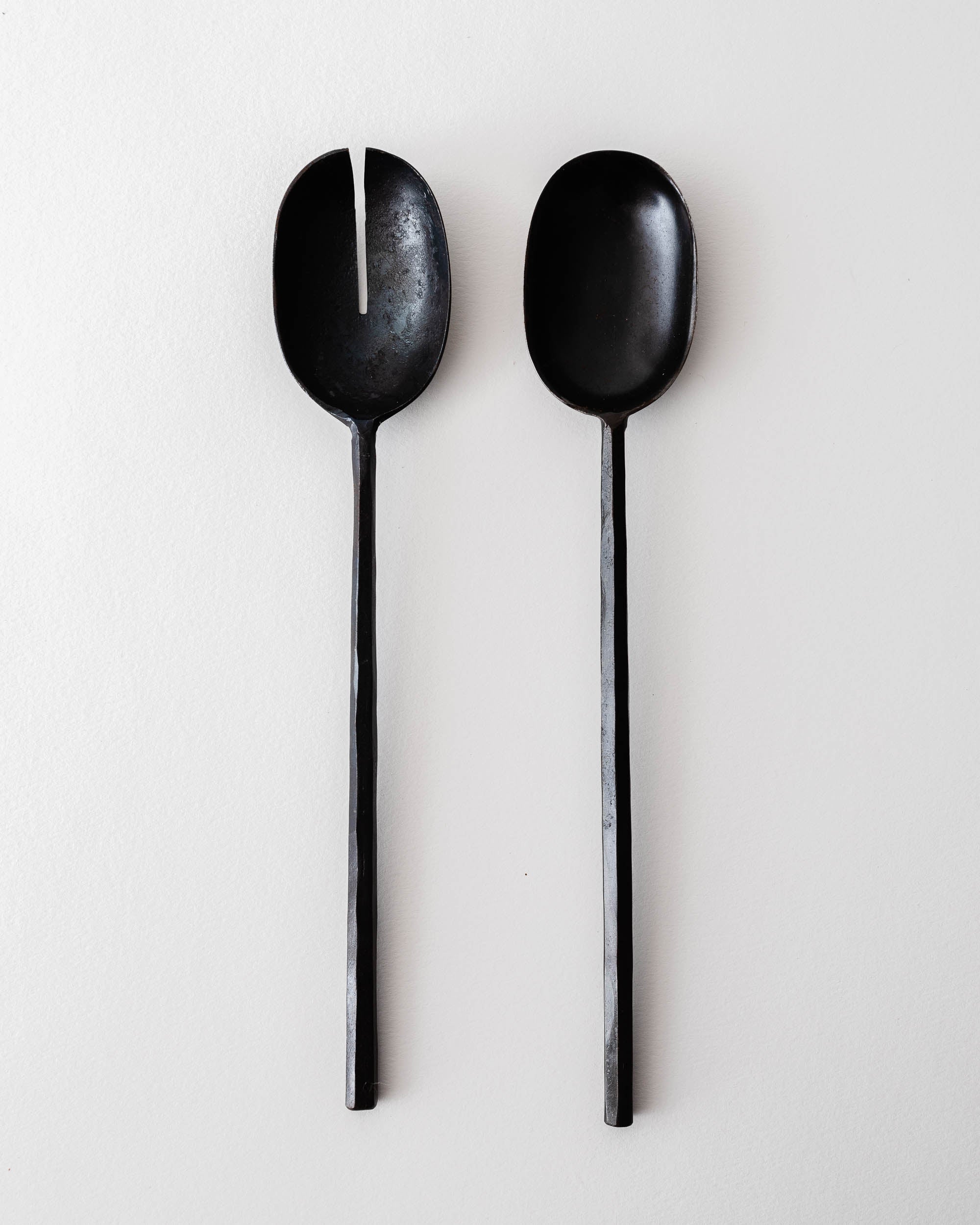 Forged Metal Salad Servers – Lone Fox