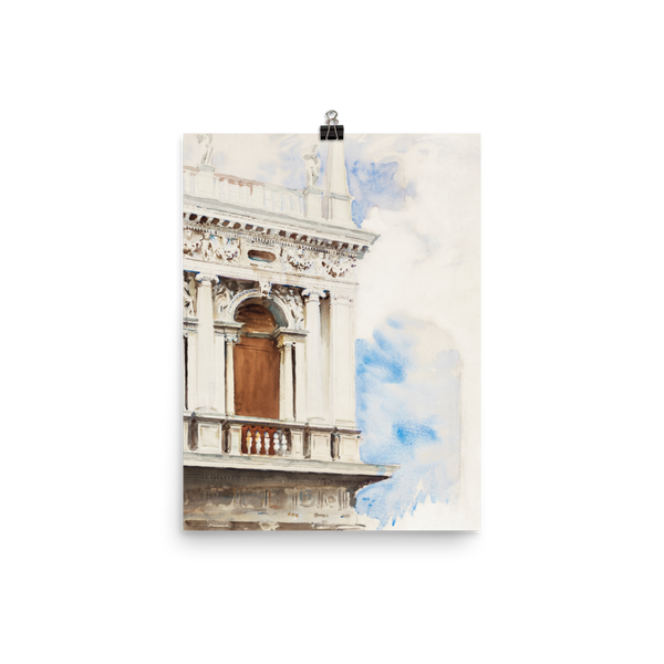 "A Corner of the Library in Venice" Art Print