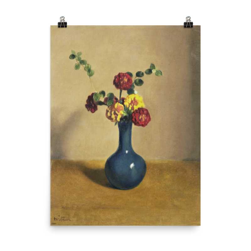 "Blue Vase" Art Print