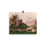 "A Landscape on the Pond" Art Print