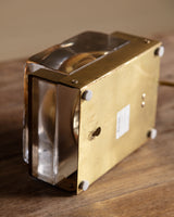 Vitrika Glass & Brass Sconces, Italy, 1960's (2 available)