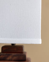 Constructivist Stacked Pine Pyramid Table Lamp, France, 1960's