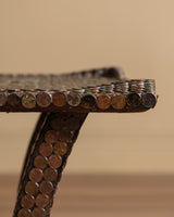 Pair of Penny-Clad Sculptural Side Tables, American, 1970’s