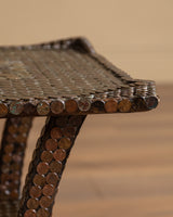 Pair of Penny-Clad Sculptural Side Tables, American, 1970’s