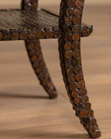 Pair of Penny-Clad Sculptural Side Tables, American, 1970’s
