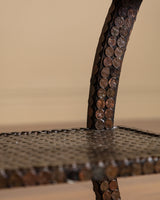 Pair of Penny-Clad Sculptural Side Tables, American, 1970’s