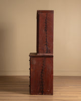 Red Painted Pine Cabinet / Buffet, Scandinavian, Early 19th Century