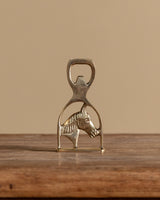 Solid Brass Horse Head and Stirrup Bottle Opener