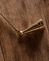 Polished Brass Horse Head Candle Snuffer