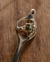 Polished Brass Horse Head Candle Snuffer