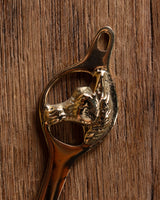 Polished Brass Horse Head Candle Snuffer