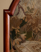 Needlepoint Swan and Duckling Fire Screen, English, Late 19th Century