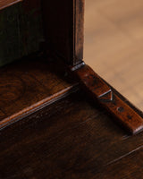 Oak Welsh Dresser w/ Plate Rack & Green Painted Backboard, England, 18th Century