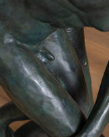 54" Cast Bronze Discus Thrower Sculpture, Europe, Early 20th Century