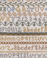 Cross Stitch Alphabet Sampler, American, Early 20th Century