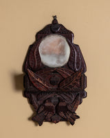 Hand Carved Tramp Art Eagle Mirror, German, Late 19th Century