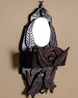 Hand Carved Tramp Art Eagle Mirror, German, Late 19th Century