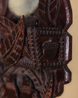 Hand Carved Tramp Art Eagle Mirror, German, Late 19th Century